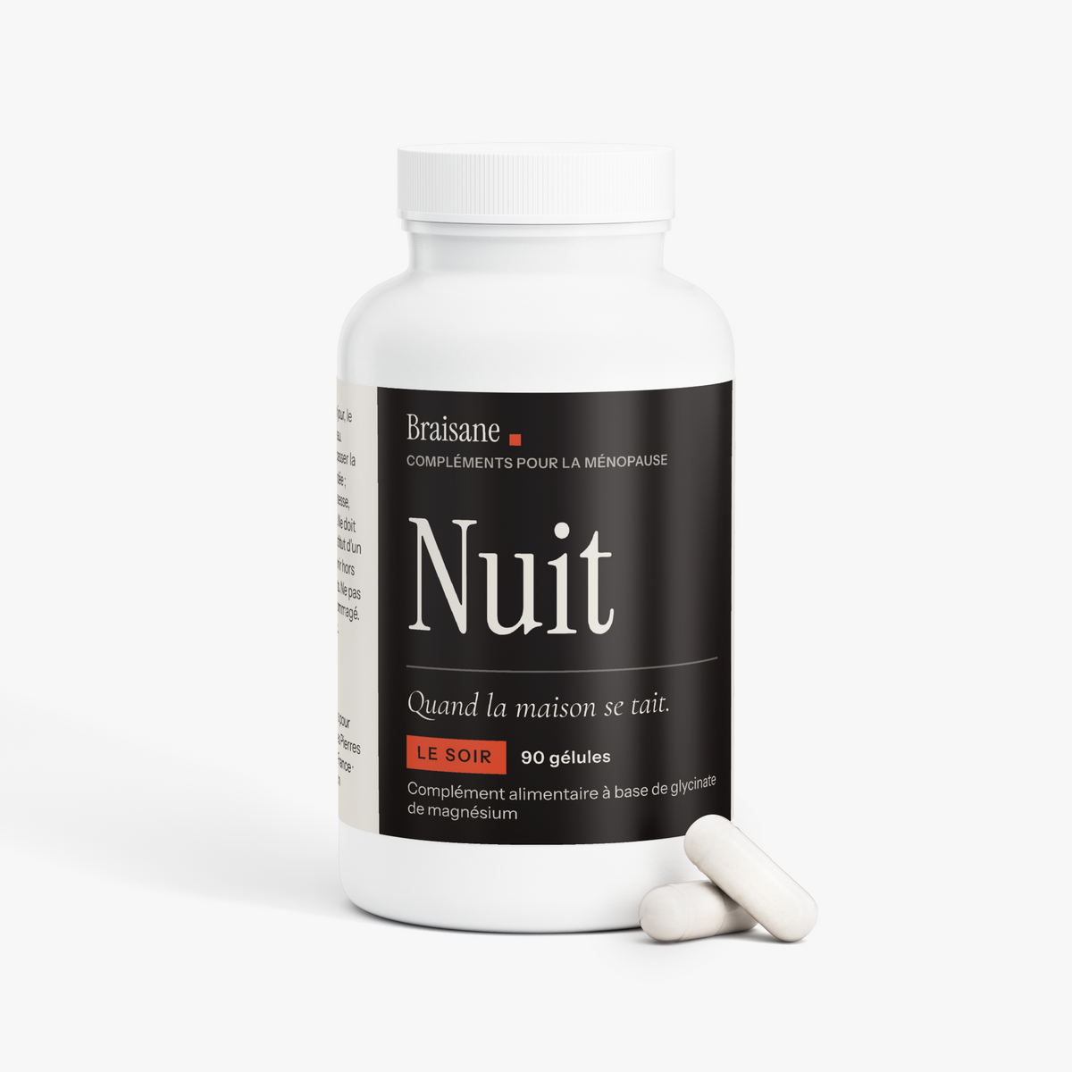 Nuit — Glycinate de magnésium 275 mg · ménopause