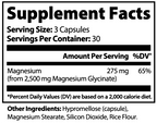 Nuit — Glycinate de magnésium 275 mg · ménopause